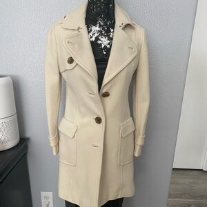 Cream Banana Republic Coat